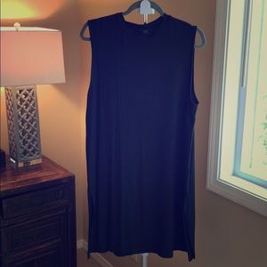J.Jill black tunic with side slits.